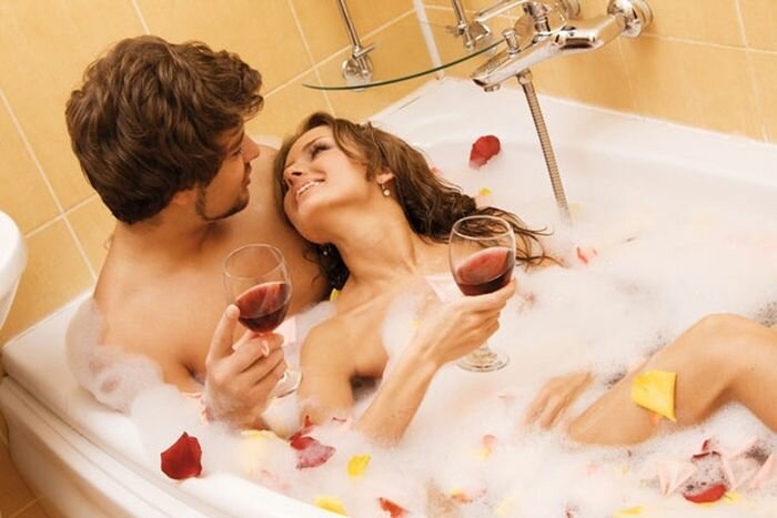 романтика в ванной